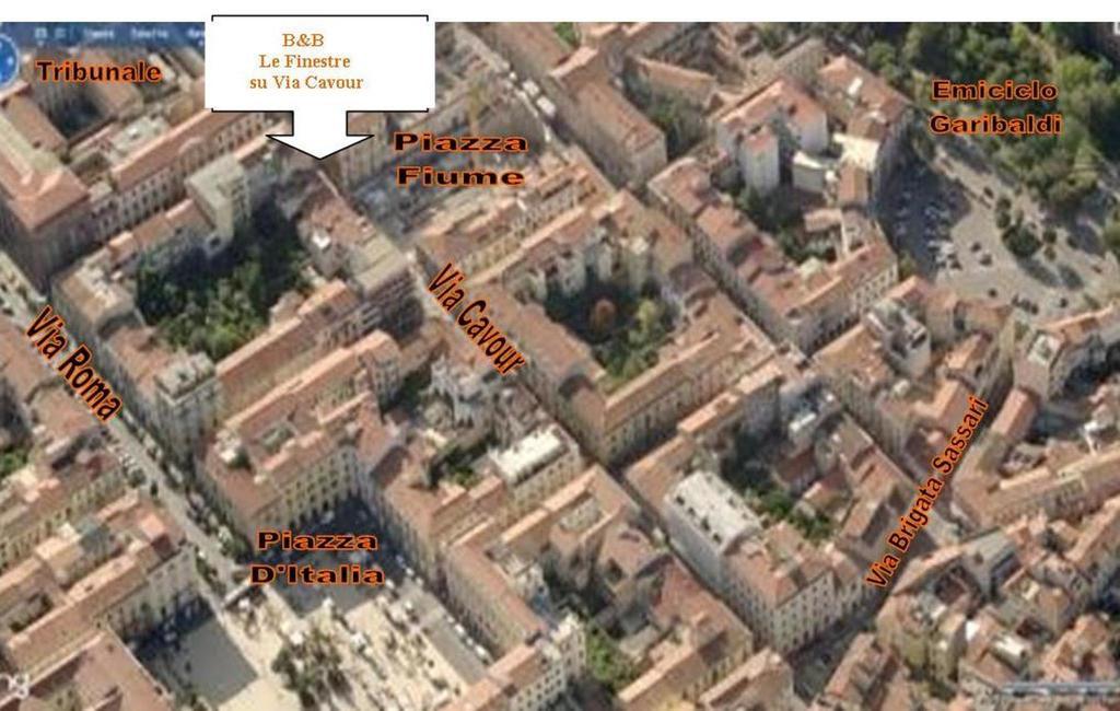B&B Le Finestre Su Via Cavour Sassari Kültér fotó